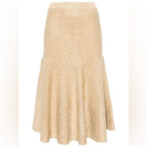 KHAITE
Cadence A-line brushed skirt